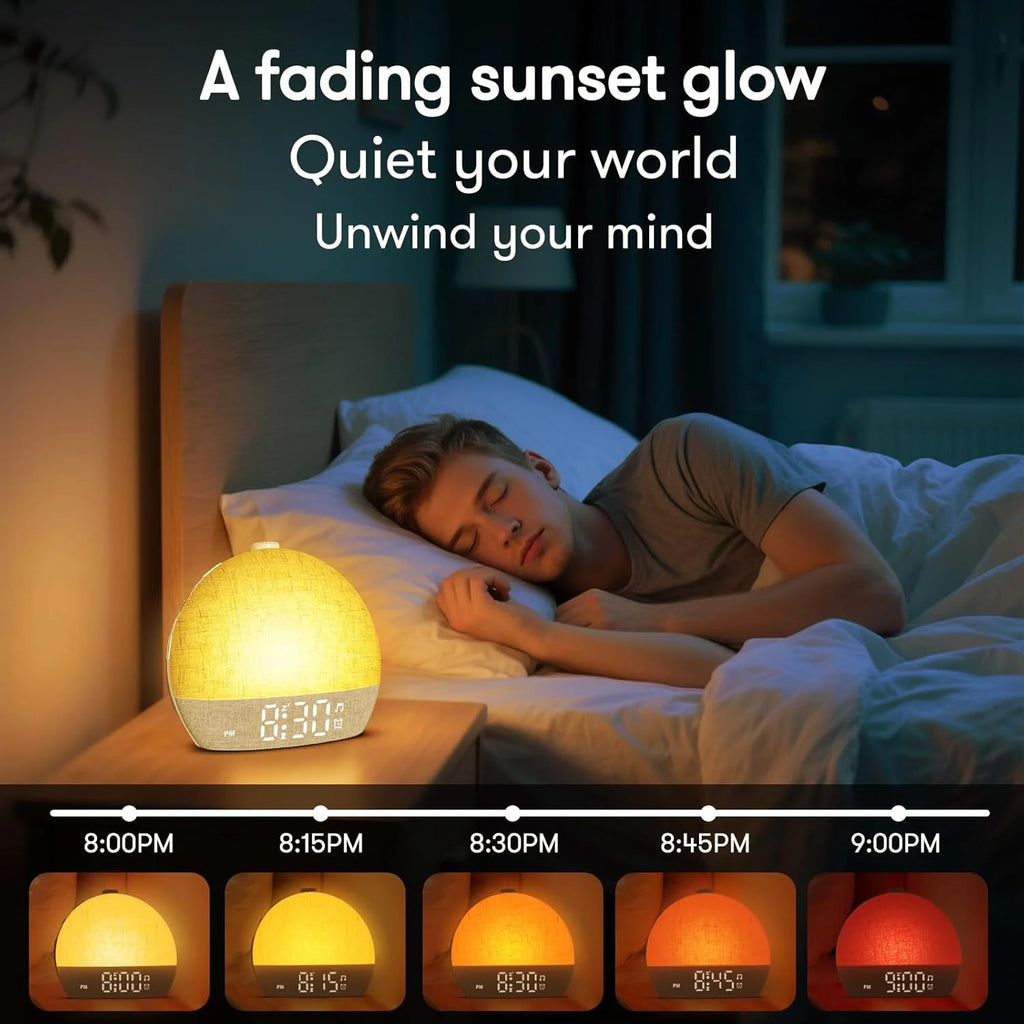 Veluno Sunrise Wake-Up Light – Lichtwecker mit White Noise