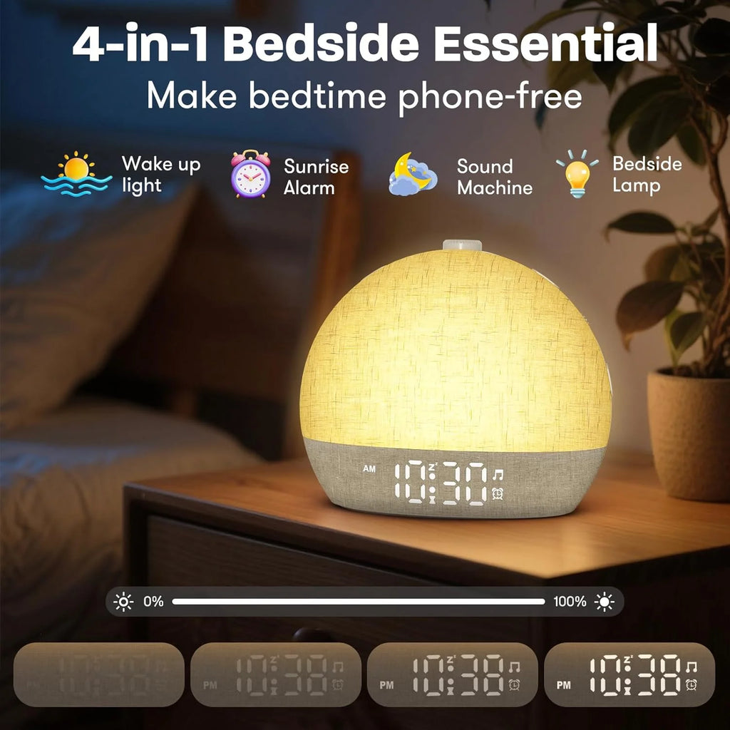 Veluno Sunrise Wake-Up Light – Lichtwecker mit White Noise
