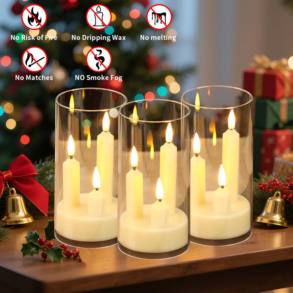 Veluno GlowCandle™ – Flammenlose LED Kerzen (3-in-1)