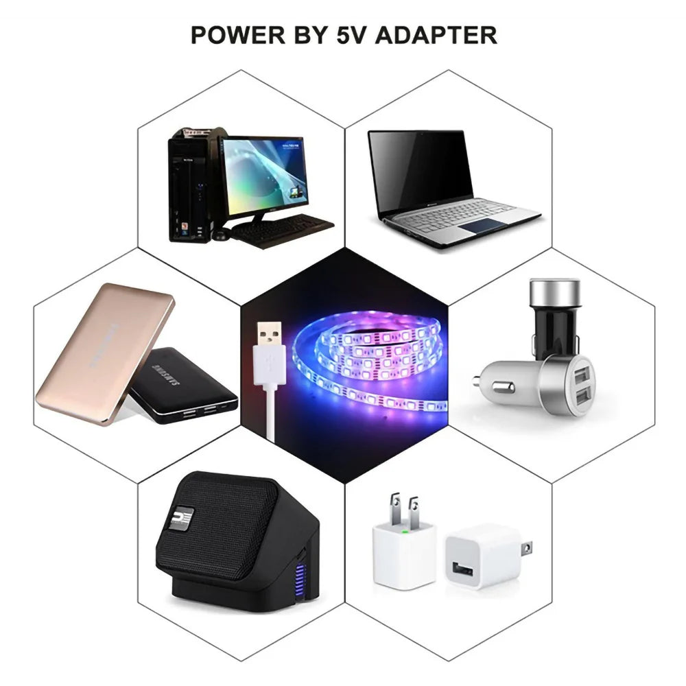 Veluno RGB LED Strip – USB Ambient Licht für Zimmer & TV