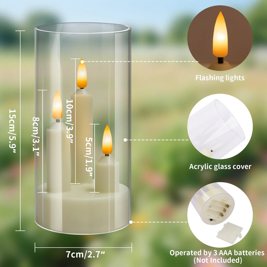 Veluno GlowCandle™ – Flammenlose LED Kerzen (3-in-1)