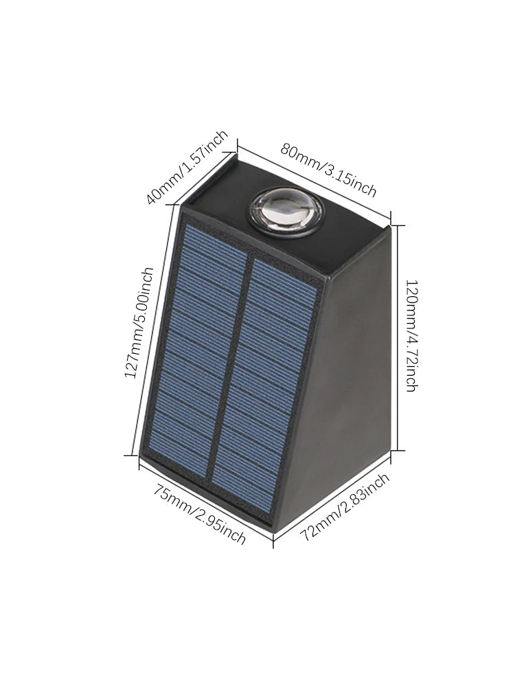VELUNO SolarGlow – LED Solar-Außenwandleuchte